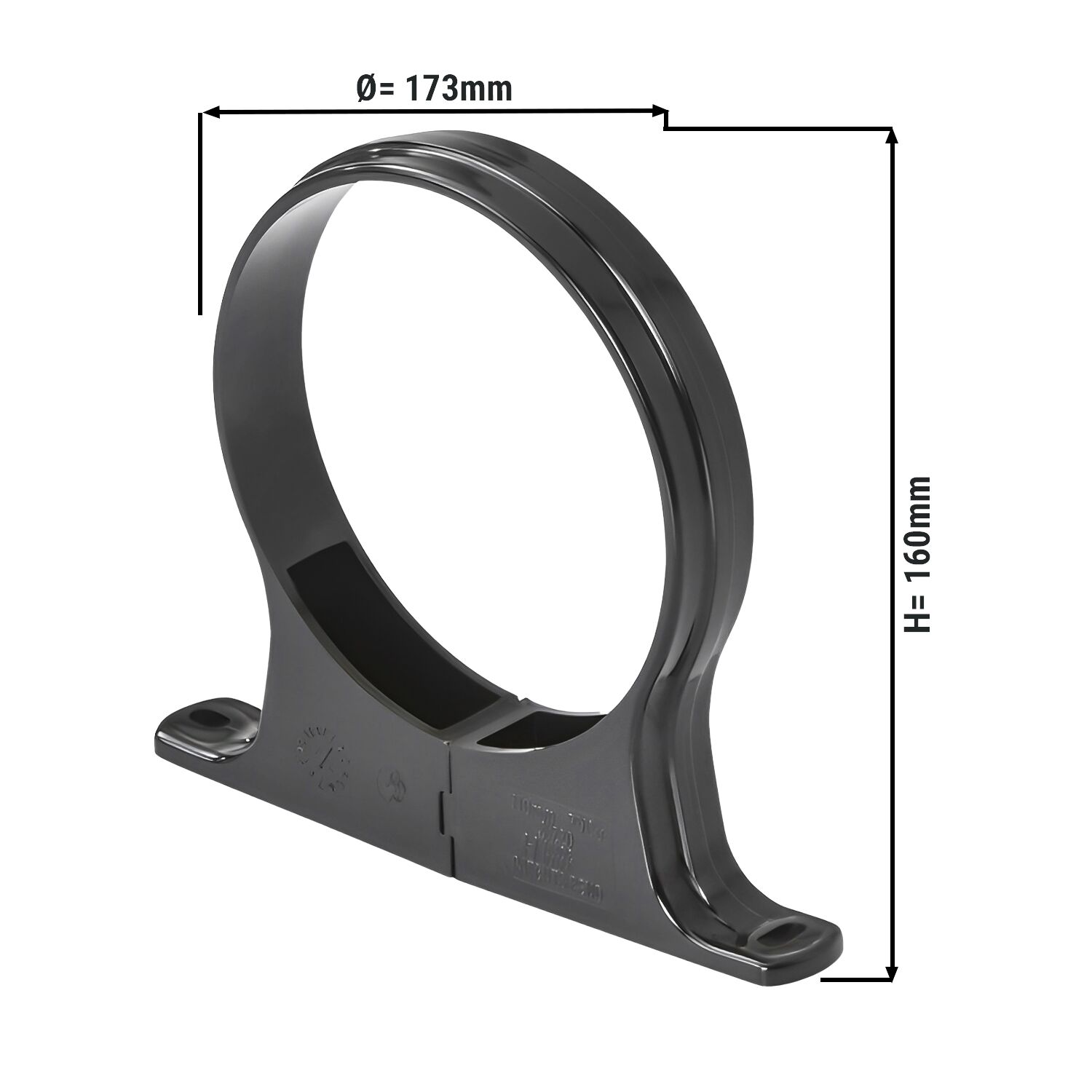 Étrier de montage / de maintien transversal pour distributeur de couvercles et de gobelets - 175x25x160mm - compatible avec BKFL455/DKFL110/DKFL095/BEFL606/BEFL455/DEFL606/DEFL455