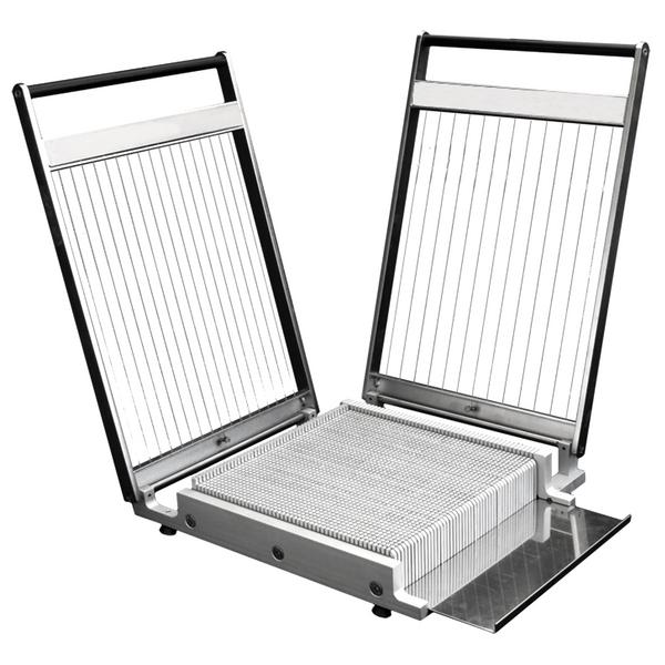 Kráječ na pralinky - Rozteč strun: 22,5, 30 & 37,5 mm - dvojitý - vč. 3 řezacích rámů