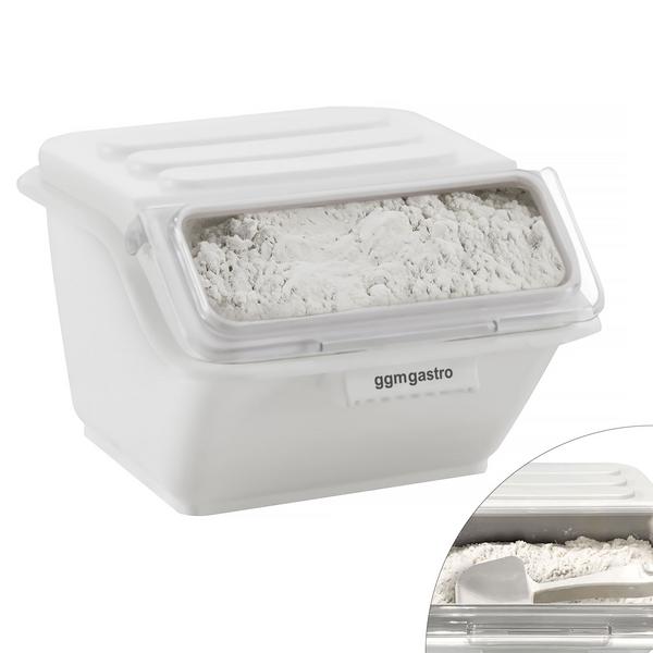 حاوية تخزين طعام - بغطاء - 296x367mm - 8 L - بولي بروبيلين (PP) - أبيض - قابلة للتكديس