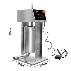 Elektrische worstvuller & Churro machine - 15 liter - 90 Watt - Roestvrij staal - incl. 4 worstvullers & 3 churro-opzetstukken