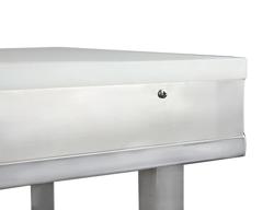 Commercial Butcher Chopping Block Table PREMIUM – 500×500 mm - 80 mm PE Top - AISI 304