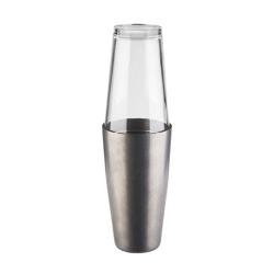 (6 Stück) Boston Shaker - 2-teiliges Set - Edelstahl - 0,7 Liter