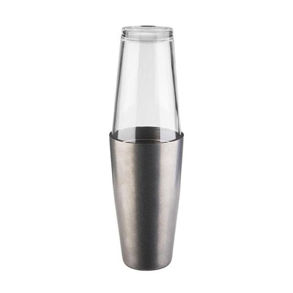 (6 Stück) Boston Shaker - 2-teiliges Set - Edelstahl - 0,7 Liter