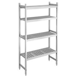 Estantería básica de aluminio (anodizado) - 946 x 1685 mm