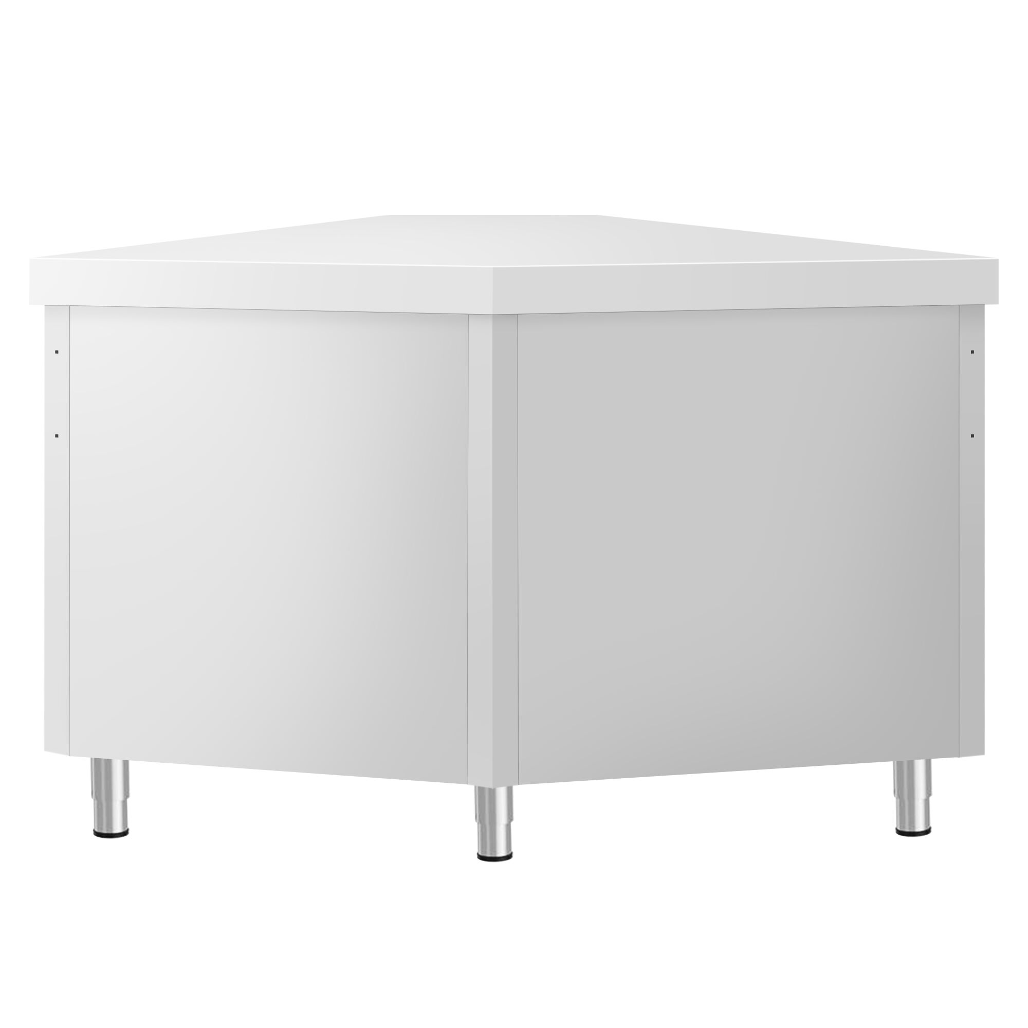 Table armoire d’angle en acier inoxydable KOPENHAGEN - 1001x1001mm