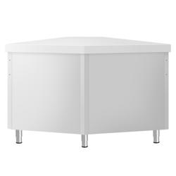 Ruostumattomasta teräksestä työkaappi KOPENHAGEN - 1001x1001 mm - saranaovet