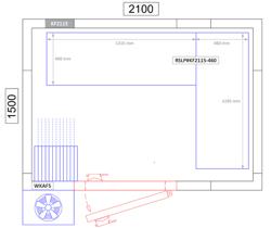 Kit rayonnage en aluminium - En angle (L) - Profondeur:460mm - Capacité de charge:600kg