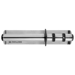 ZWILLING | TWINSHARP 2‑Stage Pull‑Through Knife Sharpener – Silver - SS & Ceramic - Incl. Asian knives