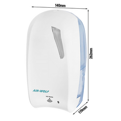 AIR-WOLF | Zeepdispenser met sensor - 1200ml - ABS kunststof - Wit