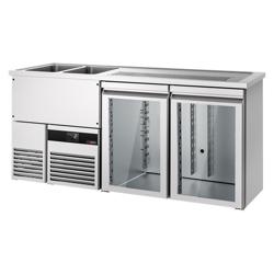 Direct Draw Beer Dispenser / Kegerator PREMIUM - 1950x700mm - Double Glass Doors