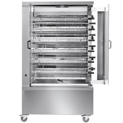 Grill pe gaz pentru pui / cu 11x ţepuşe pentru 66x pui