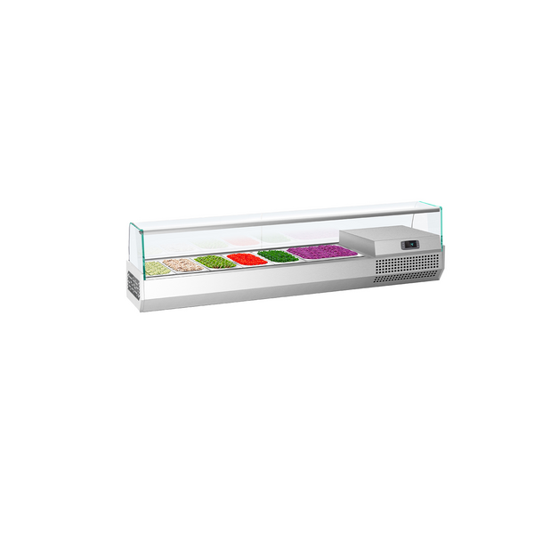 Premium PLUS - 7x GN 1/4 -واجهة عرض مبردة - 353×1733 مم