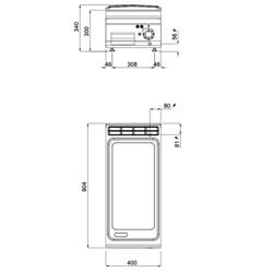 Elektrikli Pleyt Izgara - 6,6kW - Düz