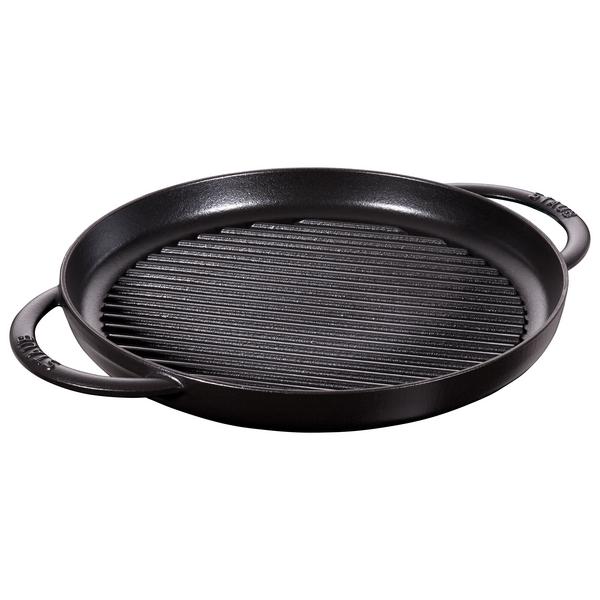STAUB | GRILL PANS - Pure Grill - Ø 300mm - Gietijzer - Zwart
