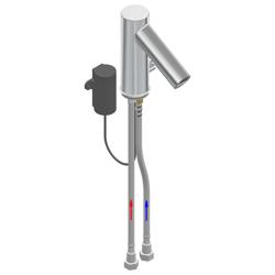 Torneira misturadora de um furo PREMIUM - com sensor infravermelhos, bateria & válvula antirretorno - ligação 1/2" | furo 33mm | 64x125x168mm