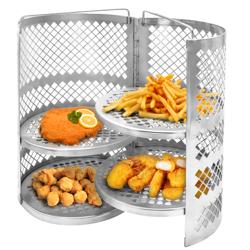 Kosz do frytownicy ze stali nierdzewnej - 33L - 230x230x325mm - do frytkownica ciśnieniowa - kompatybilny z EHFMC33 - 1kg