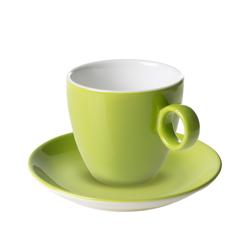 (6 pieces) BART | Porcelain Coffee Saucer Set – Ø 135 mm - Lime
