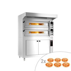 Commercial Double-Deck Electric Pizza Oven Manual ANTONIO – Ø33 cm - 400°C - 17.6 kW + Hood & Proofer