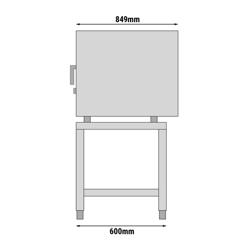 Podstavec pro kombinovaný konvektomat KD SERIE - 730x600 mm | výška 770 mm | 5x GN 1/1 - nerezová ocel AISI 430 | držák plechů
