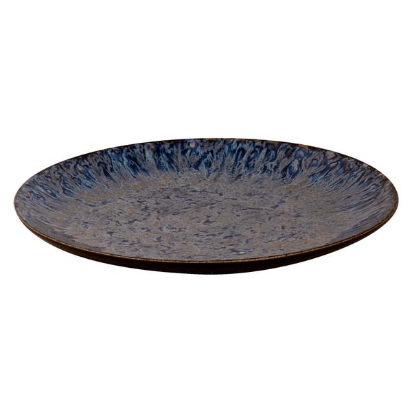 (4 pz) LESTER - Piatto piano - Stoneware - Ø210mm - Blu