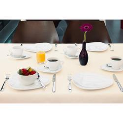 (6 pieces) SELTMANN WEIDEN | Roll / cake plate – Porcelain-White-Ø220 mm