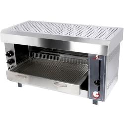 Gas salamander PRO - 13kW - In hoogte verstelbaar grillrooster - 4 gasbranders - 1 roosters