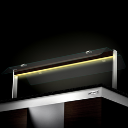 Buffet counter DUBLIN - 2300mm - with 3 chafing dishes & castors