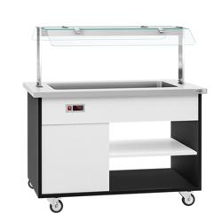 Warm buffetwagen DANZIG - 1300mm - 3x 1/1 GN