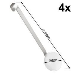 (4 pcs) Rice Paddle - Ø200mm - Stainless Steel