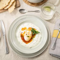 STAUB | Dining Line Ceramic Flat Plate – Ø 22 cm - White Truffle