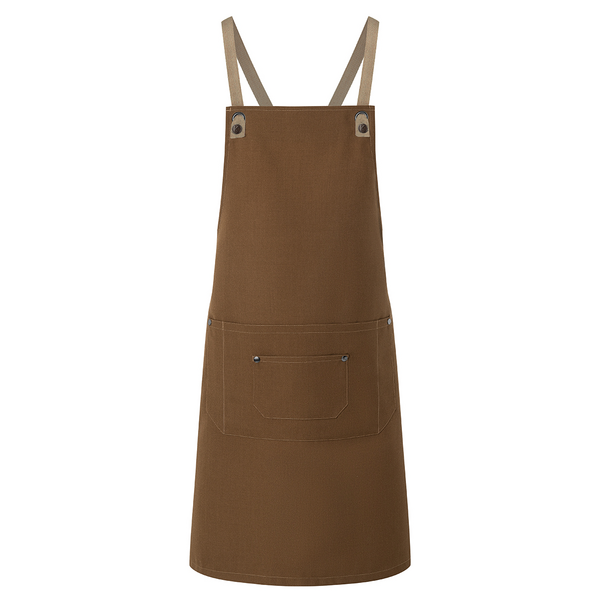 Karlowsky - Delantal con peto Urban-Nature - Canela