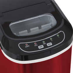 Machine à glaçons - Cylindre creux - 12 kg/24 h - Rouge