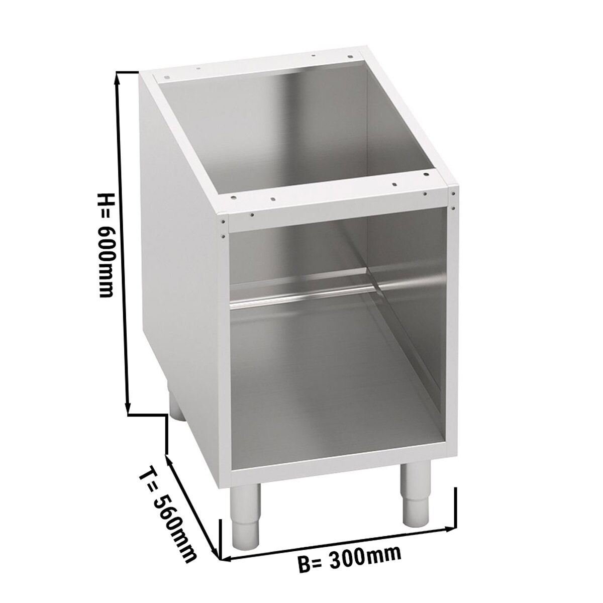 Soubassement ouvert – 300 mm