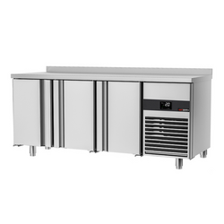 Koelwerkbank PREMIUM - 1865x700mm - met 3 deuren & achterwand