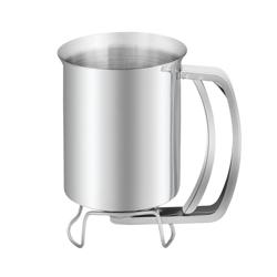 Imbuto dosatore per pasticceria - Manuale - 0,4 L - acciaio inox - con supporto