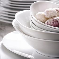 (6 pièces) WHITE DELIGHT - Bol - 160x105mm - 200ml - Blanc	