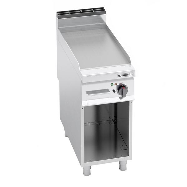 Commercial Electric Griddle - 5.7kW - Smooth Plate - Cooking area: 396x667mm - on Stand