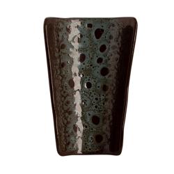 (24 buc) Bol | TURKEY - Steinzeug - oval - 155x100 mm - compatibil mașină de spălat vase; pentru cuptor cu microunde; pentru cuptor până la 220 °C - Maro / albastru