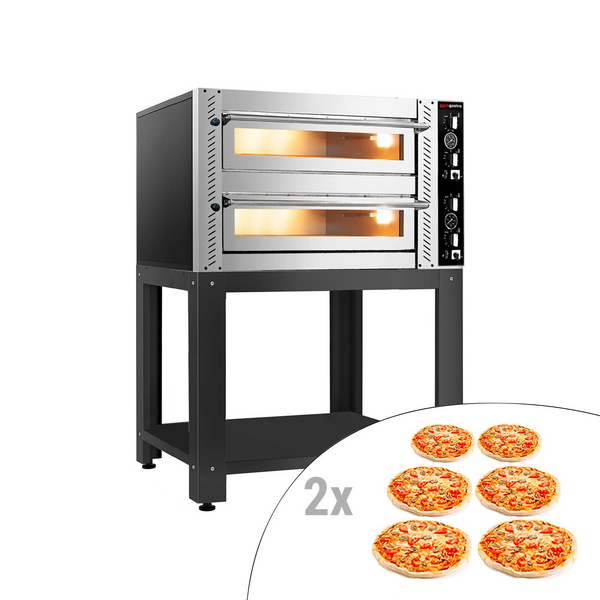 Pizzasütő 6+6x 30 cm (mély) - alapkerettel együtt