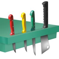 Messenhouder voor snijplanken - 800mm - Groen