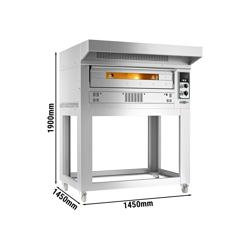 Газова піч для піци - 6х33 см - Manual (механічне управління) - вкл. витяжку та підставку