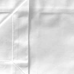 (50 komada) Stolnjak Porto od damasta - Glatki saten - 100x100 cm - Bijela boja