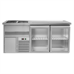 Pivski štand Premium PLUS - 1950x700 mm - 2 staklena vrata 