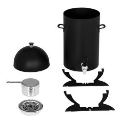 Geïsoleerde drankdispenser - 5 liter - handvulling - Zwart