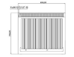 Grill à gaz en pierre de lave - 14 kW - Grille inclinable