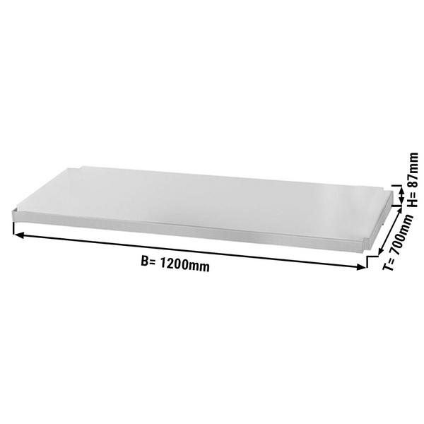 Étagère intermédiaire - 1200 x 663 mm - compatible avec tables de travail ATK127 & ATK127A