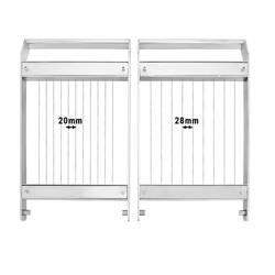 Cuțit tăiat praline - tip chitară - Distanță sârmă: 20 & 28 mm - incl. 2 cadru tăietor ciocolată