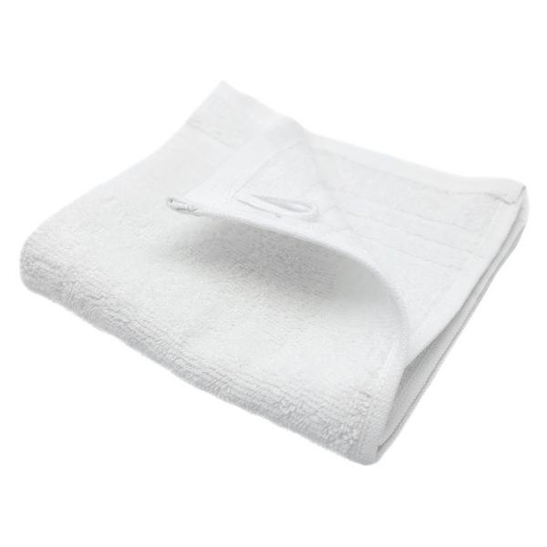(400 pieces) Cotton Terry Face Cloth – 30 × 30 cm - White - washable up to 95°C - 100% cotton