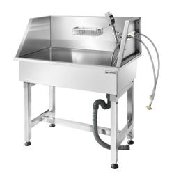 Baignoire pour chien - douchette de plonge & tapis antidérapant