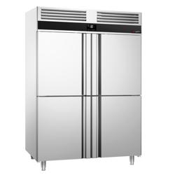 مجمد عمودي ستانلس ستيل PREMIUM - GN 2/1 - 1400 L - -20…-10 °C - مع 4 أبواب نصفية